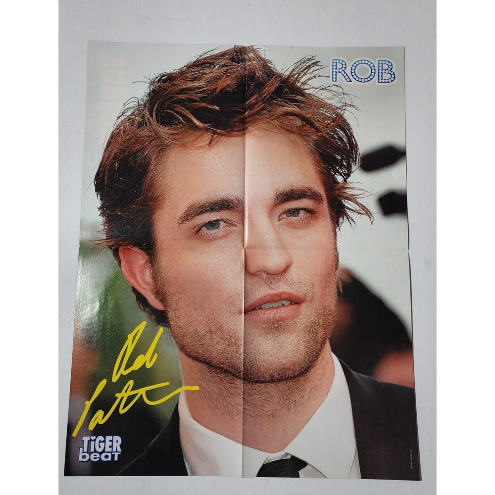 Robert Pattinson Taylor Lautner double-sided vintage Poster clipping 20x16